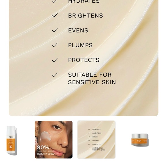 ✨REN Vegan Glow Daily Vitamin C Gel Cream - Picture 5 of 6